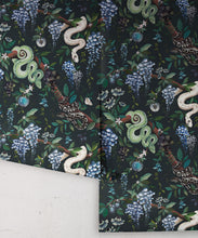 Load image into Gallery viewer, Snake Charmer Wallpaper • Lagoon • Rolls
