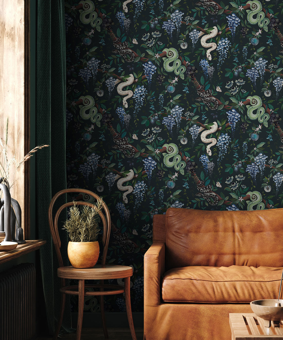 Snake Charmer Wallpaper • Lagoon • Insitu