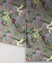 Load image into Gallery viewer, Snake Charmer Wallpaper • Stone • Rolls