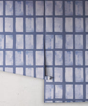 Load image into Gallery viewer, Barres Wallpaper • Blue Navy • Rolls
