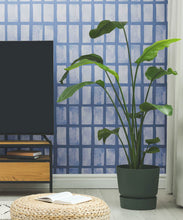 Load image into Gallery viewer, Barres Wallpaper • Blue Navy • Insitu