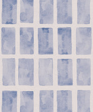 Load image into Gallery viewer, Barres Wallpaper • Blue White • Swatch