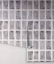 Load image into Gallery viewer, Barres Wallpaper • Charcoal White • Rolls