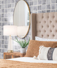 Load image into Gallery viewer, Carée Wallpaper • Charcoal White • Insitu