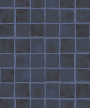 Load image into Gallery viewer, Carée Wallpaper • Midnight Navy • Swatch