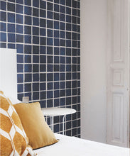 Load image into Gallery viewer, Carée Wallpaper • Midnight White • Insitu