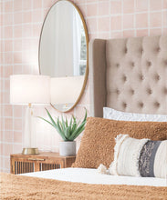 Load image into Gallery viewer, Carée Wallpaper • Salmon White • Insitu