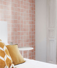 Load image into Gallery viewer, Carée Wallpaper • Salmon White • Insitu