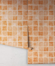 Load image into Gallery viewer, Carée Wallpaper • Sienna Light Peach • Rolls