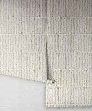 Load image into Gallery viewer, Cercles Deux Wallpaper • Sage Light Beige • Rolls