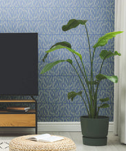 Load image into Gallery viewer, Cercles Deux Wallpaper • Sage Navy • Insitu