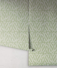 Load image into Gallery viewer, Cercles Deux Wallpaper • Snow Green • Rolls