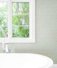 Load image into Gallery viewer, Cercles Deux Wallpaper • Snow Green • Insitu