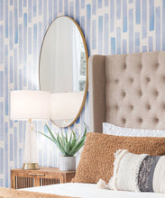 Load image into Gallery viewer, Colonnes Wallpaper • Blue White • Insitu