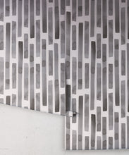 Load image into Gallery viewer, Colonnes Wallpaper • Charcoal White • Rolls