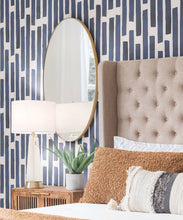 Load image into Gallery viewer, Colonnes Wallpaper • Midnight Light Beige • Insitu