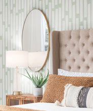 Load image into Gallery viewer, Colonnes Wallpaper • Snow Green • Insitu