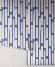 Load image into Gallery viewer, Colonnes Wallpaper • Snow Navy • Rolls