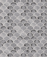 Load image into Gallery viewer, Ecailles Wallpaper • Charcoal White • Swatch