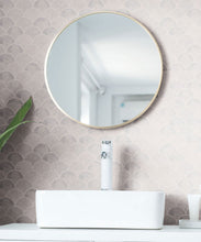 Load image into Gallery viewer, Ecailles Wallpaper • Grey White • Insitu