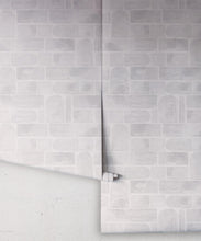 Load image into Gallery viewer, Formes Wallpaper • Gray White • Rolls