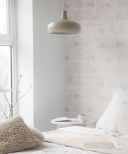 Load image into Gallery viewer, Formes Wallpaper • Gray White • Insitu