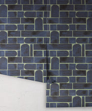 Load image into Gallery viewer, Formes Wallpaper • Midnight Green • Rolls