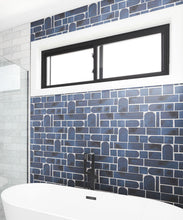 Load image into Gallery viewer, Formes Wallpaper • Midnight White • Insitu