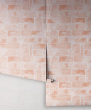 Load image into Gallery viewer, Formes Wallpaper • Salmon Light Beige • Rolls