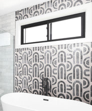 Load image into Gallery viewer, Formes Deux Wallpaper • Charcoal Light Beige • Insitu
