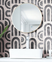 Load image into Gallery viewer, Formes Deux Wallpaper • Charcoal Light Beige • Insitu