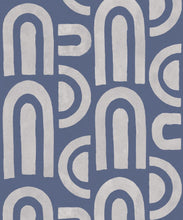 Load image into Gallery viewer, Formes Deux Wallpaper • Grey Navy • Swatch