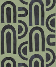 Load image into Gallery viewer, Formes Deux Wallpaper • Midnight Green • Swatch
