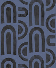Load image into Gallery viewer, Formes Deux Wallpaper • Midnight Navy• Swatch