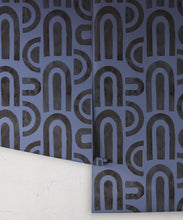 Load image into Gallery viewer, Formes Deux Wallpaper • Midnight Navy • Rolls