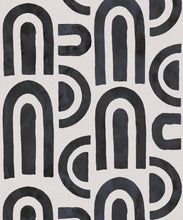 Load image into Gallery viewer, Formes Deux Wallpaper • Midnight White • Swatch