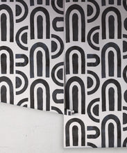 Load image into Gallery viewer, Formes Deux Wallpaper • Midnight White • Rolls