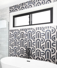 Load image into Gallery viewer, Formes Deux Wallpaper • Midnight White • Insitu