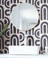 Load image into Gallery viewer, Formes Deux Wallpaper • Midnight White • Insitu