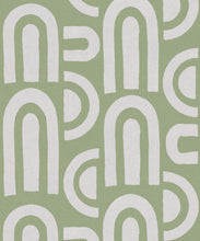 Load image into Gallery viewer, Formes Deux Wallpaper • Snow Green • Swatch