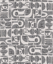 Load image into Gallery viewer, Formes Trios Wallpaper • Charcoal White • Swatch