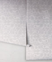 Load image into Gallery viewer, Formes Trios Wallpaper • Grey White • Rolls