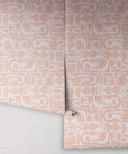 Load image into Gallery viewer, Formes Trios Wallpaper • Salmon Light Beige • Rolls