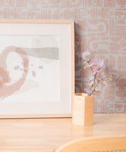 Load image into Gallery viewer, Formes Trios Wallpaper • Salmon Light Beige • Insitu