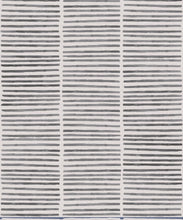 Load image into Gallery viewer, Lignes Wallpaper •Charcoal White • Swatch