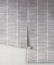 Load image into Gallery viewer, Lignes Wallpaper • Charcoal White • Rolls