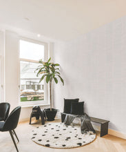 Load image into Gallery viewer, Lignes Wallpaper • Grey White • Insitu