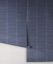 Load image into Gallery viewer, Lignes Wallpaper • Midnight Navy • Rolls
