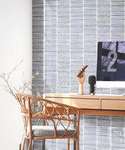 Load image into Gallery viewer, Lignes Wallpaper • Midnight White • Insitu