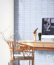 Load image into Gallery viewer, Lignes Wallpaper • Snow Navy • Insitu
